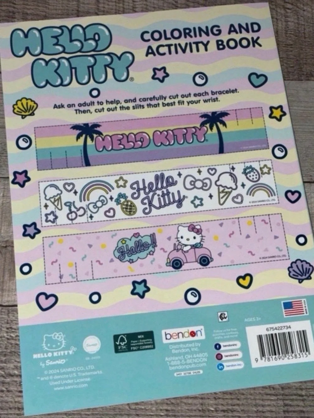 Hello Kitty & Friends Coloring Book w/Crayola 24 Crayons